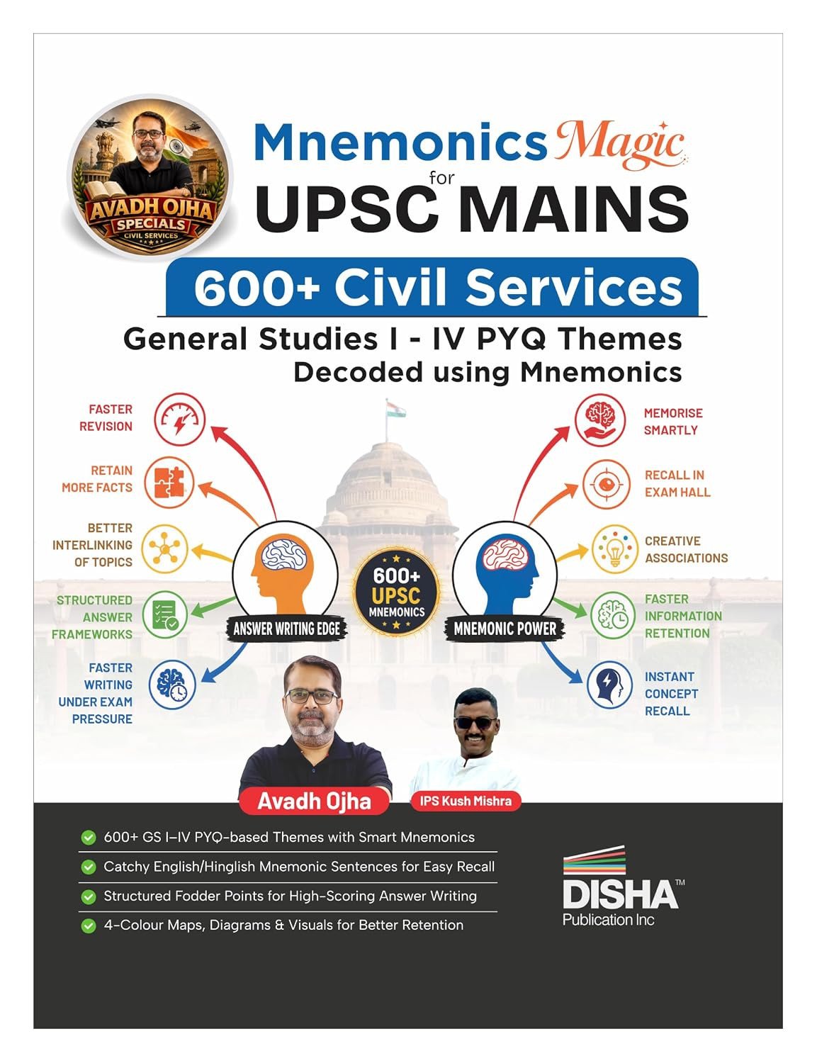 Mnemonics Magic for UPSC Mains -  600+ Civil Services General Studies Papers I to IV PYQ (2025 - 2013) Themes decoded using Mnemonics