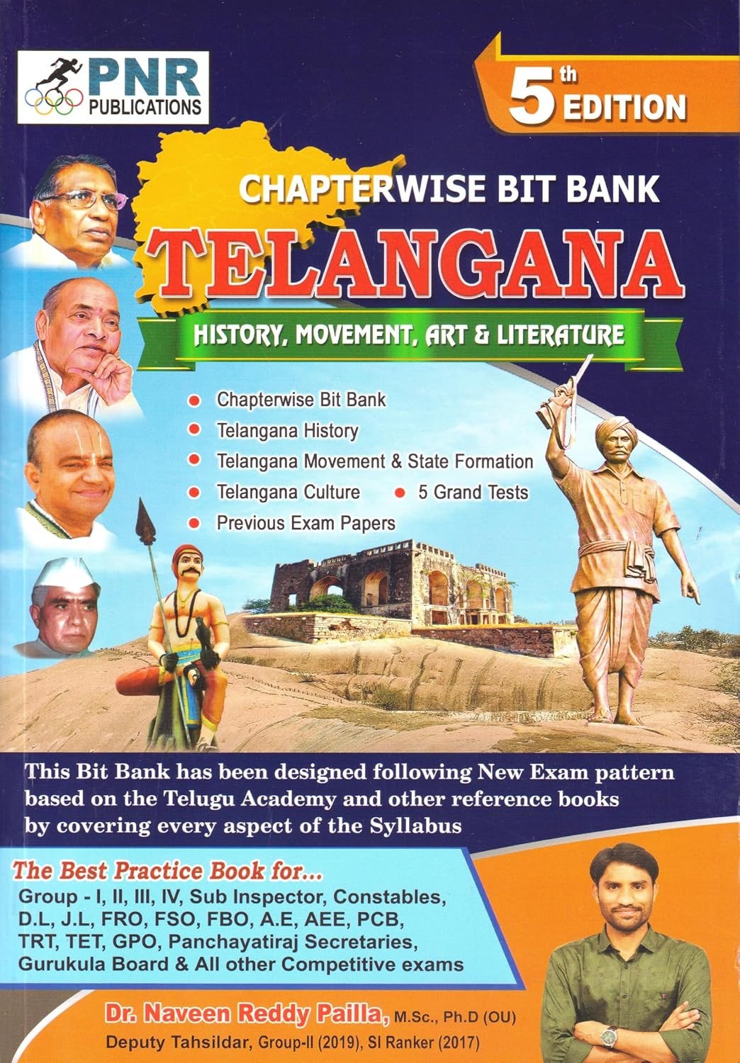 Telangana History, Movement, Arts & Literature Chapter wise Bit Bank By Dr. Naveen Reddy Pailla (English Medium) ll 2026 Edition