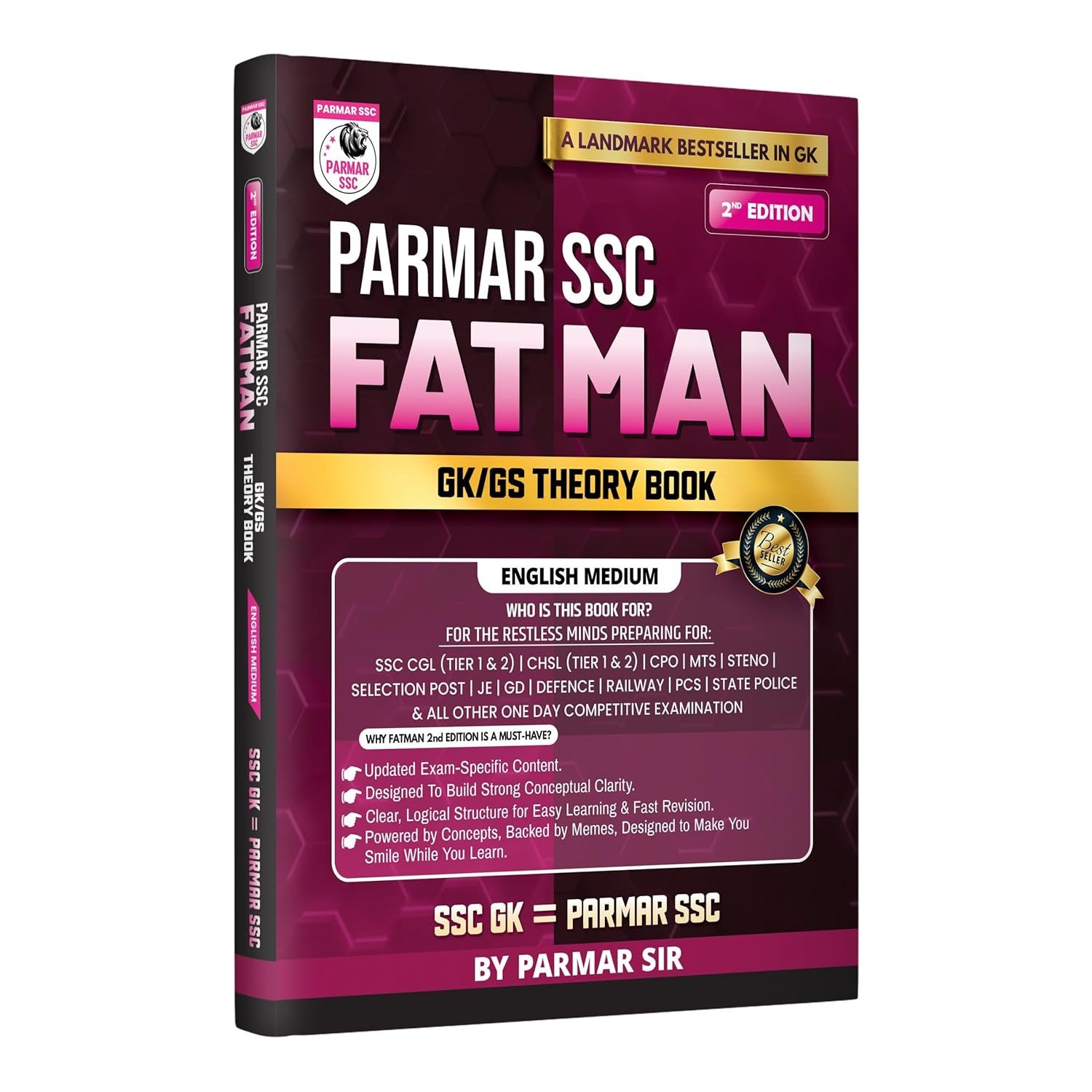 PARMAR SSC FATMAN GK/GS Theory Book (English Medium) | 2nd Edition, 2026  | Useful For SSC CGL, CHSL (Tier 1 & 2),  CPO, MTS, Steno & Other Competitive Exams