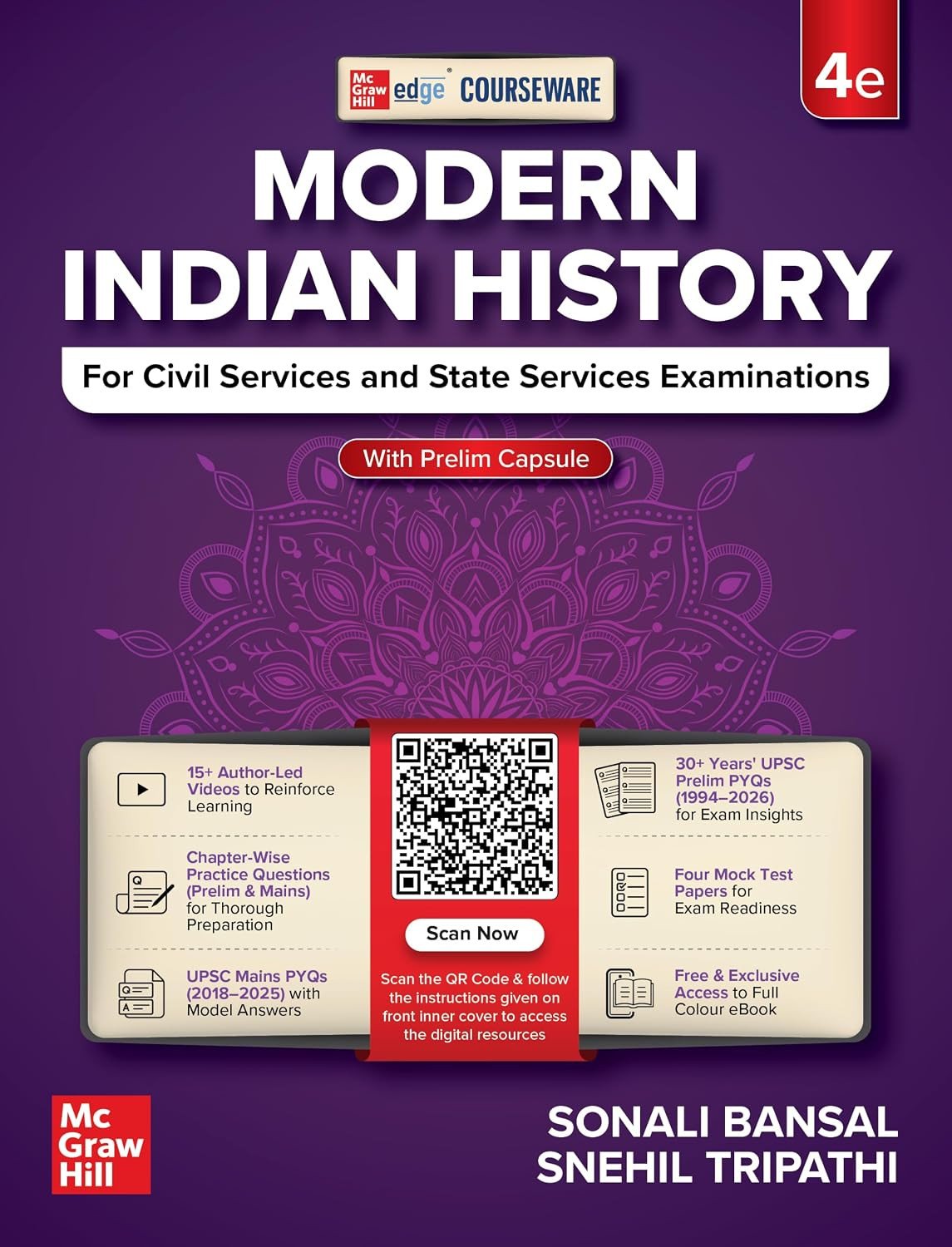 Courseware On Modern Indian History By Sonali Bansal & Snehil Tripathi For Civil Serives & Other State Exams 4th Ed