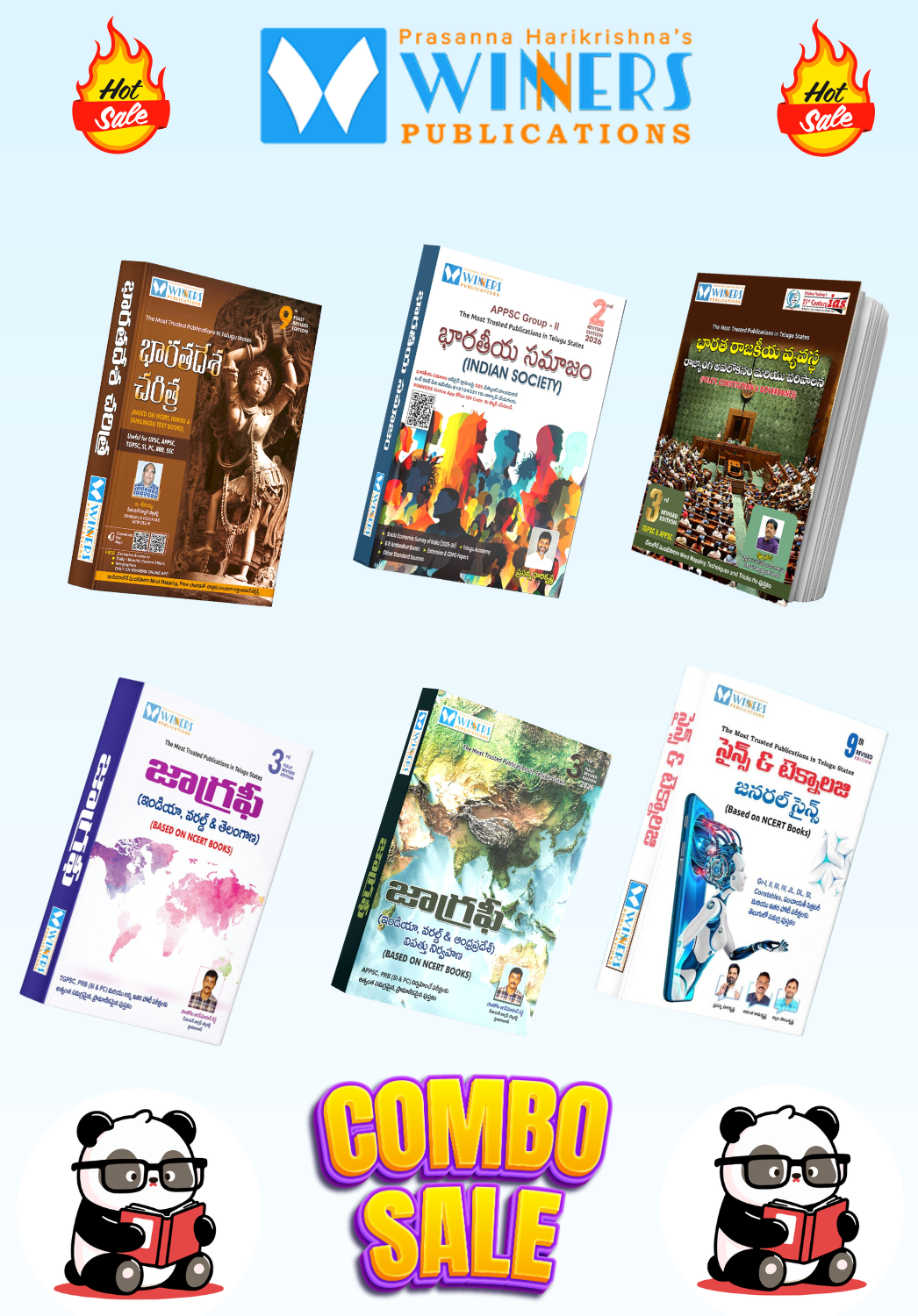 Winners Publications Latest Books ll Indian Polity ll Indian History ll Indian Society ll S and T, General Science ll TGPSC Geography (India, World & Telangana) ll APPSC Geography (World, India & AP)